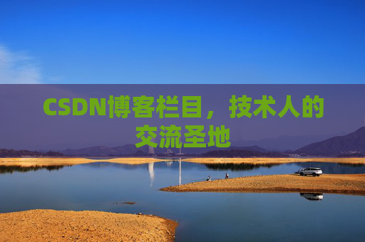 CSDN博客栏目，技术人的交流圣地